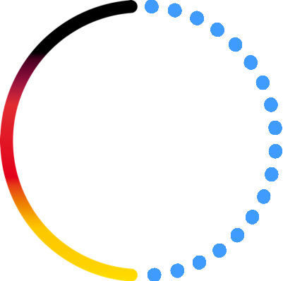 Grafische Darstellung eines Kreises mit einem Farbverlauf von Rot über Gelb zu Blau, der dynamische Bewegung symbolisiert. Ideal für Themen rund um Innovation, Technologie und Fortschritt.